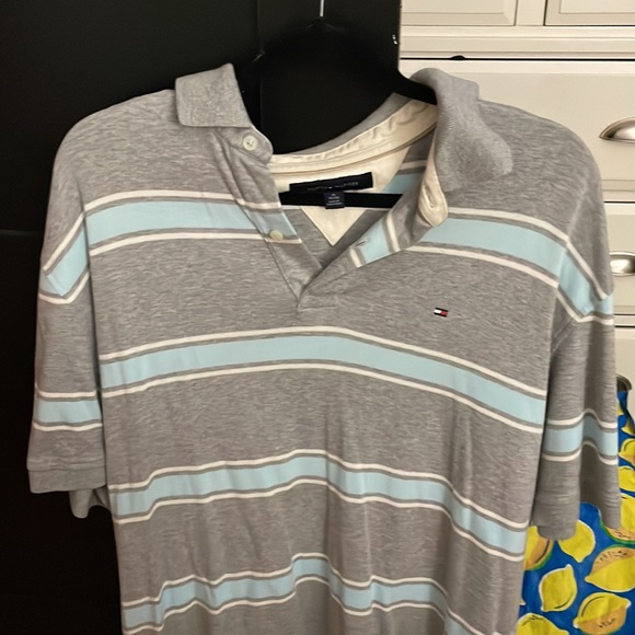 Grey and blue tommy hildiger polo - Picture 4 of 4